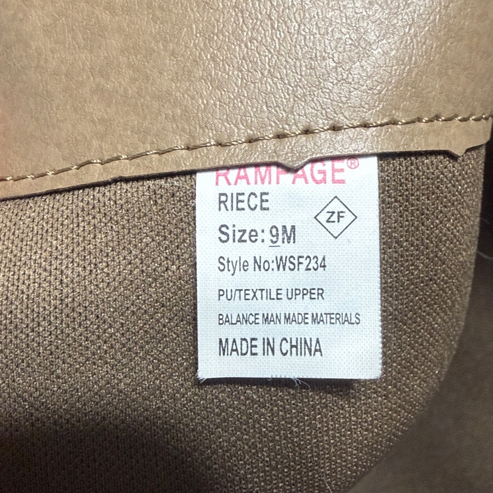 Women's Rampage Ladies Boots Style Name riece Taupe Size 9M - Picture 4 of 6